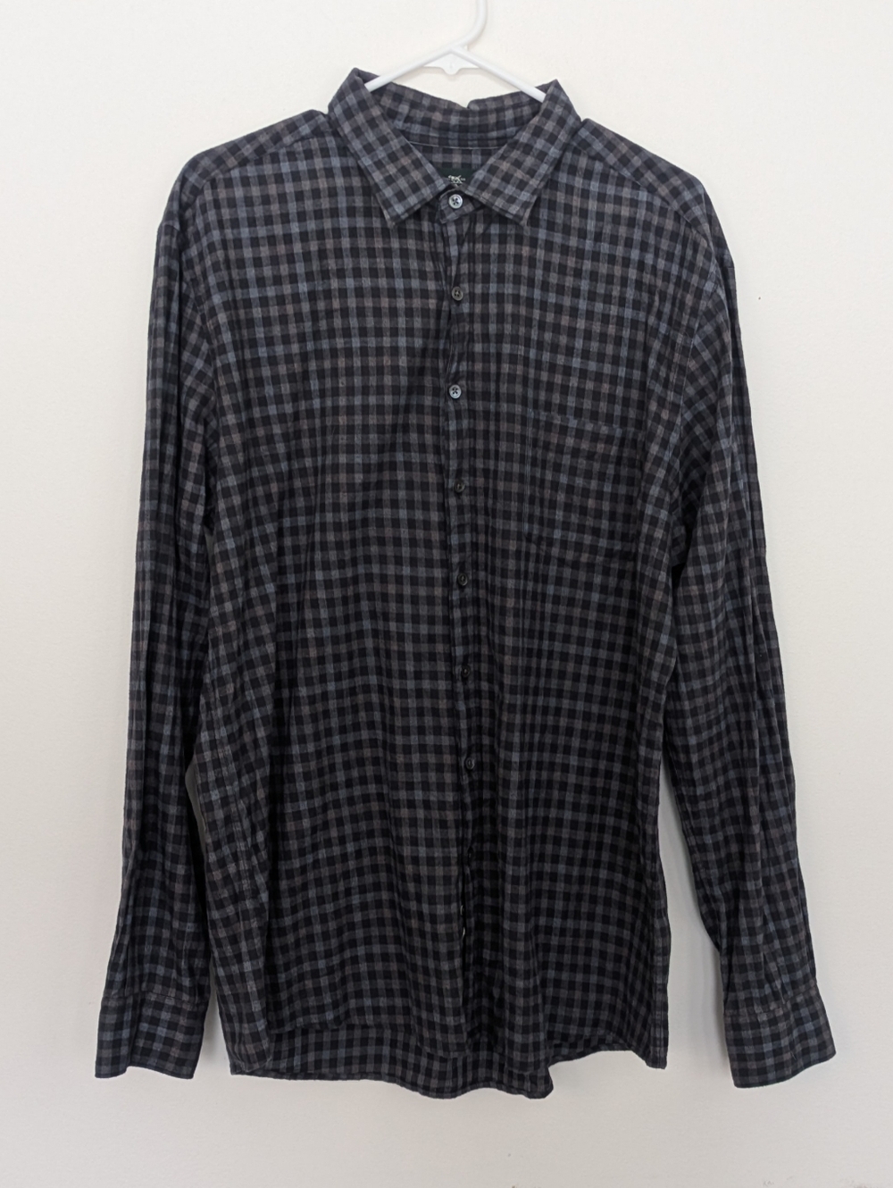 Rodd & Gunn Sports Fit Blue Brown Button Long Sleeve 2XL